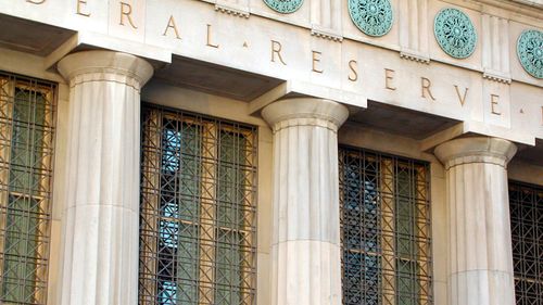 United States Federal Reserve building exterior.