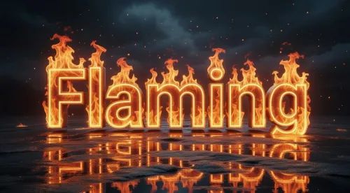 Fire Text Effect