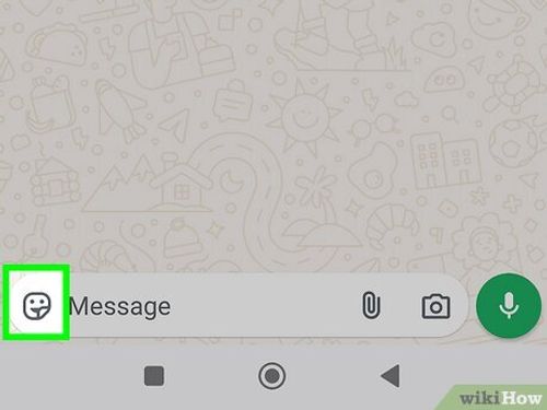 Step 4 Tap the emoji button.