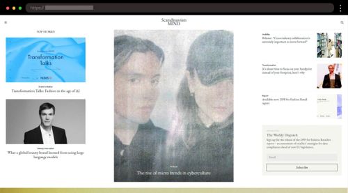 minimal best magazine website example