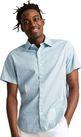 Bonobos - Mens Riviera Point Collar Button Down Woven Shirt, Color Light Blue Prism Geo, Size: XX-Large x Regular