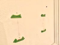 LPT when drilling hoes into drywall, tape a bag right below/over the area where you will be drilling.