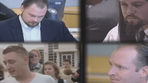 Quad box of four men previously accused in Yogurt Shop Murders