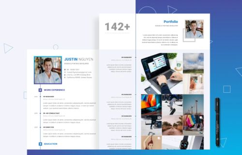 Resume portfolio  - Free Figma Template