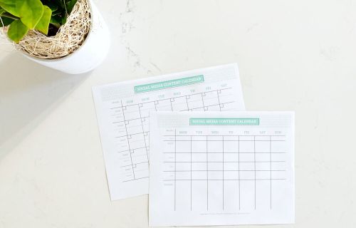 FREE Printable Social Media Calendar Template 2021