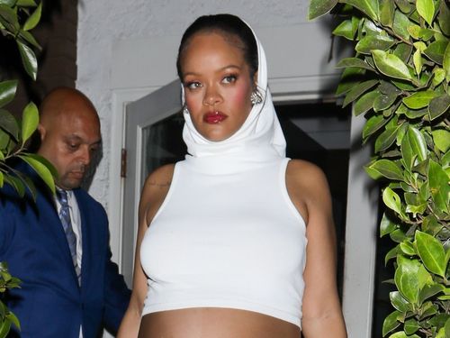Rihanna Takes Below-the-Bump Dressing to the Extreme