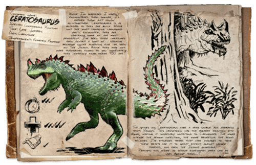 an image of the ARK: Survival Ascended creature/dinosaur Ceratosaurus