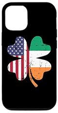 iPhone 12/12 Pro Shamrock USA flag Ireland St. Patrick's day Case