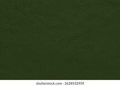 Dark green wall background. Green concrete texture grainy pattern. Stock Photo