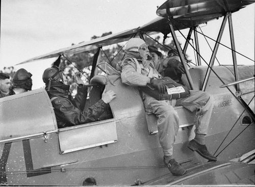 ben turner making a parachute jump 1938