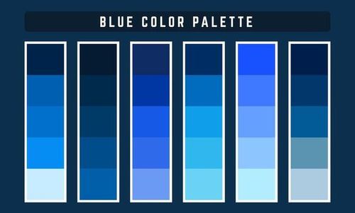 Blue Vector Color Palette