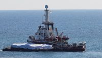 Israel-Hamas war: First Gaza aid ship leaves Cyprus port