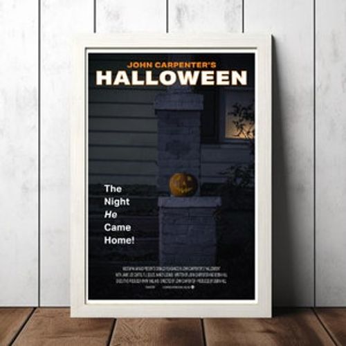 Halloween 1978 Movie Film Poster, Canvas Poster Printing Classic Movie Wall Art for Room Decor Unique Gift Idea