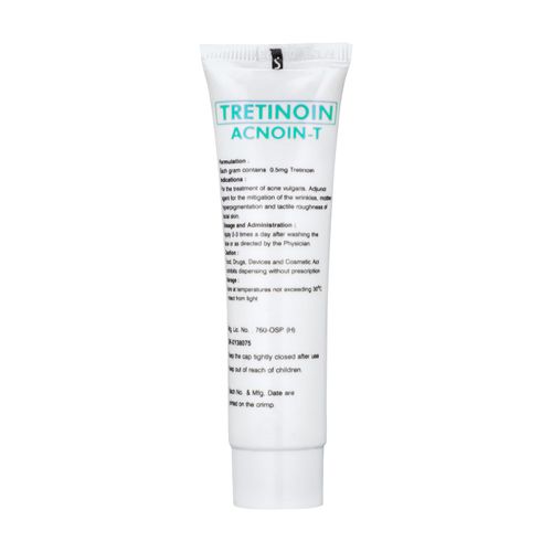 [Rx] ACNOIN-T Tretinoin 500mcg/g (0.05%) Cream 30g