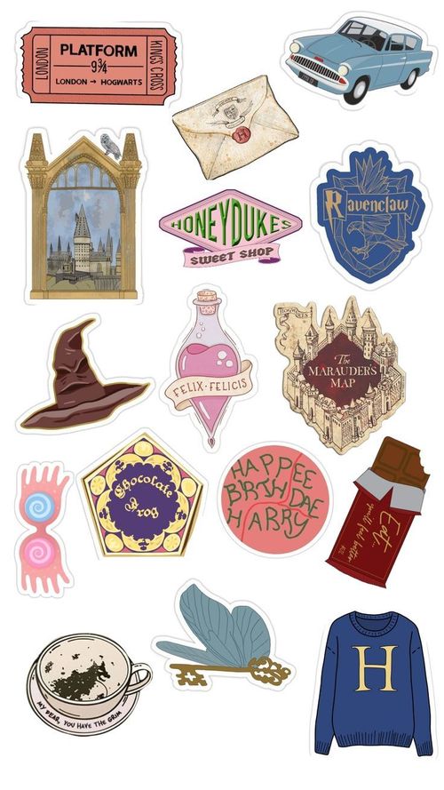 Stickers Harry Potter, Halloween Stickers Printable, Harry Potter Classroom, Harry Potter Printables, Harry Potter Stickers, Theme Harry Potter, Images Harry Potter, Harry Potter Drawings, Images Kawaii
