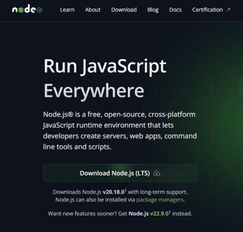 Node.js Home Page