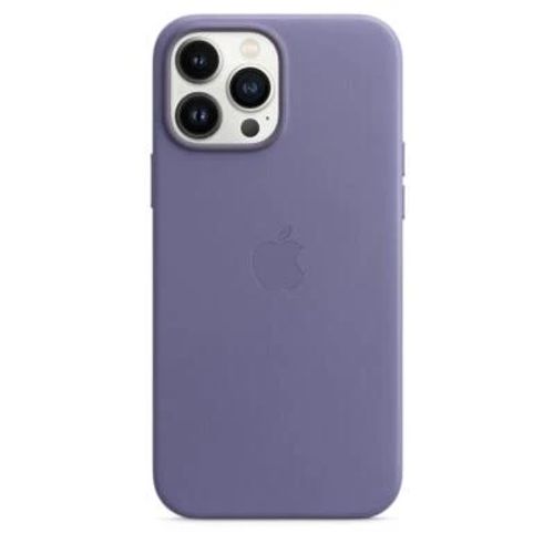 Genuine Apple iPhone 13 Pro Max Leather MagSafe Case - Wisteria (Purple) - New - Image 1 of 4