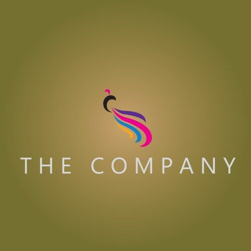 Stunning Peacock Logo Concept Vector Image