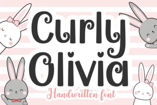 限时免费获取字体 Curly Olivia Font[Windows、macOS]