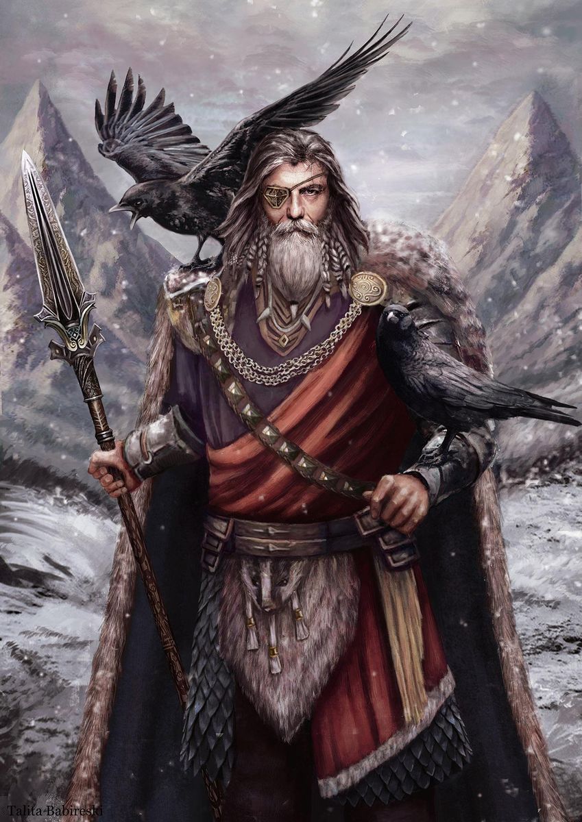 Odin The Allfather - digital art by me. Hope you like it ! : norsemythology
