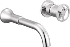 DELTA FAUCET Trinsic Wall Mount Bathroom Faucet, Chrome, T3558LF-WL (Valve Not Included)