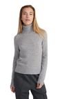 Style & Republic Women's 100% Cashmere Turtleneck Sweater, Regular Fit, Premium Knit Jumper for Autumn, Winter and Spring, Light Gray, Small