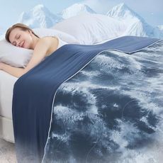 Cushious Cooling Comforter King Size, Summer Cooling Blankets for Hot Sleepers and Night Sweats, Lightweight Breathable Cooling Comforter Bedding for Sofa, Bed, Camping, Office