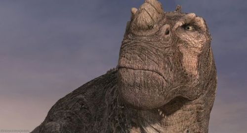 an image of a dinosaur that is looking up