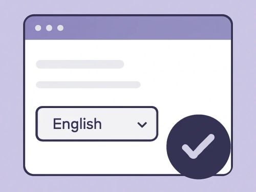 choose language & transcribe