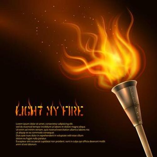 Torch Realistic Background vector