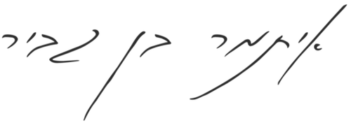 Itamar Ben-Gvir's signature