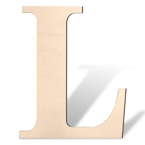 Large Wooden Letters, 17 inch Big Wood Letter L for Crafts, Wall Decor, Unfinished Blank Giant Wooden Alphabet Letters for Name Sign, Birthday Parties, Rustic Wedding, Christmas Decor, Baby Shower