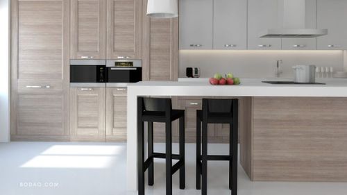 Waterfall design: modern kitchen island design ideas