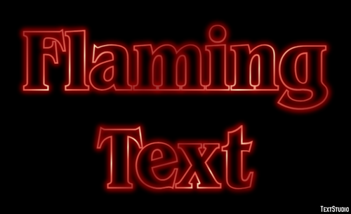 Flaming Text Text effect