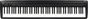 Kawai ES120 88-key Digital Piano with Speakers - Black