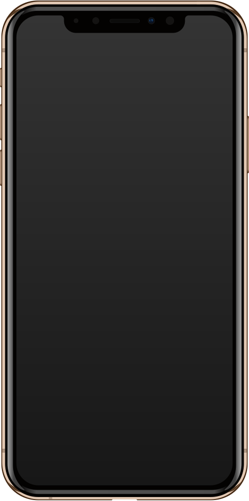 The front of an iPhone XS