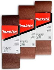 Makita 15 Piece - 3" Multi-Grit Sanding Belt Set For 3"x21" Belt Sanders – Complete Sanding Set For Wood & Metal - 60-240 Grits