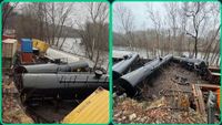 Plastic pellets, diesel spill into Pennsylvania river after train derailment: police