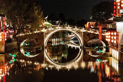 上海七宝老街，古镇图片下载