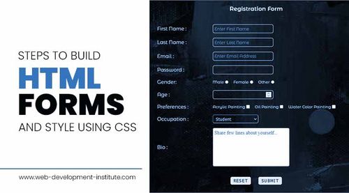 Steps to Build Basic HTML & CSS Form | HTML Institute