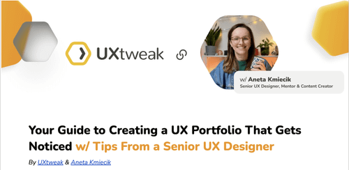 ux portfolio playbook