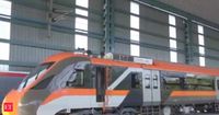 rapid rail: First Vande Bharat Metro train set rolls out: Watch first-look video here - The Economic Times