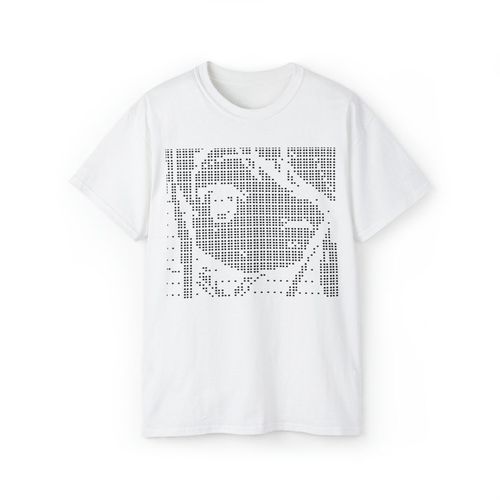 Anime Girl ASCII Art White Unisex Ultra Cotton Tee image 1