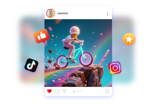 目を引くおもしろコンテンツをワンクリックで