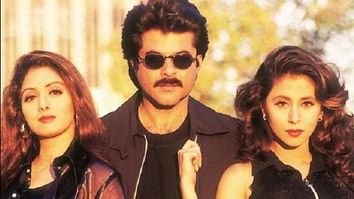 Actors Anil Kapoor, late Sridevi and Urmila Matondkar starred in Judaai.