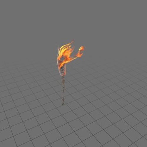 Lit hand torch