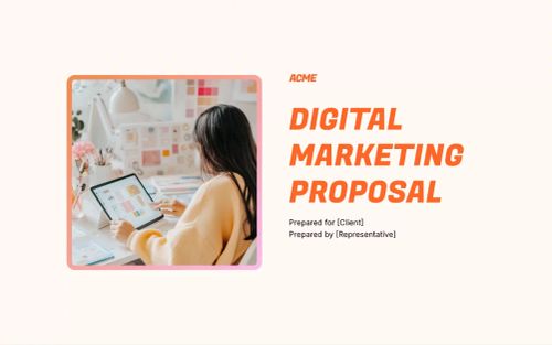 Preview of Digital Marketing Proposal Template