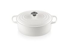 Le Creuset Enameled Cast Iron Signature Oval Dutch Oven, 5 qt. , White