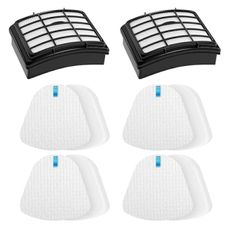 2 + 4 Pack Filters for Shark Vacuum Navigator Lift Away Filter Replacement ZU503AMZ NV350 NV351 NV352 NV355 NV356E NV357 NV360 NV370 UV440 UV540, Parts XFF350 XHF350