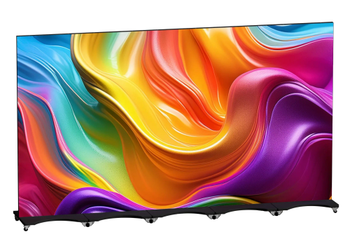 LED poster panels combined into a video wall